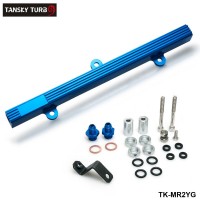 TANSKY -Performance Aluminum Injection Injector Fuel Rail Kit For Toyota MR2 3S-GTE Blue TK-MR2YG
